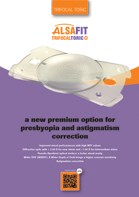 Alsafit trifocal toric vf produkt - návod k použití Alsafit trifocal toric vf product - návod k použití